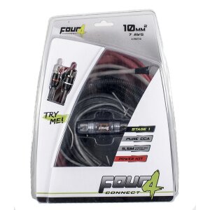 Tápkábel készlet 4Connect Stage 1 50mm2, erős és megbízható hangtechnikai kábelezéshez.
