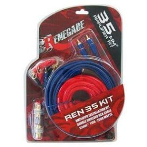 Álló tápkábel készlet Renegade REN35KIT, 35mm2, ideális autóhifi rendszerhez.