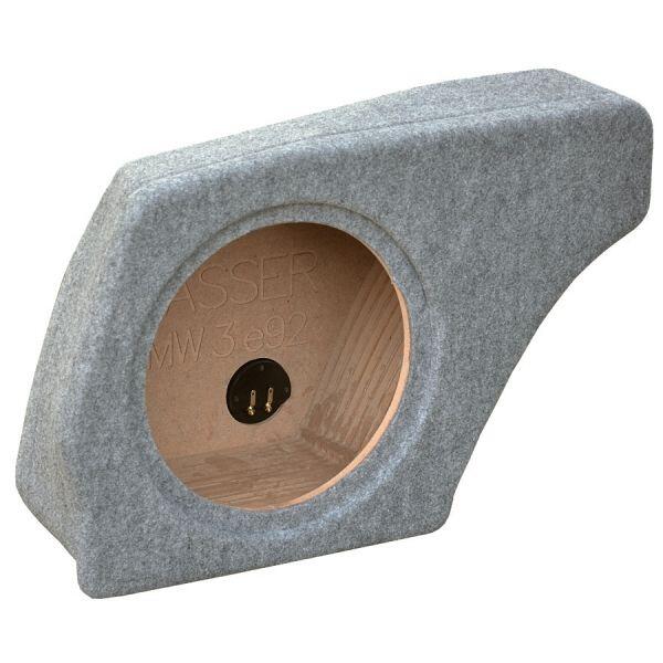 BMW E92 Coupe subwoofer ház, hangszigetelt, kiváló minőségű anyagból.