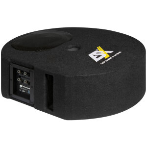 Subwoofer ház ESX DBX300Q hangszóróval, kiváló mélyhangteljesítményhez.