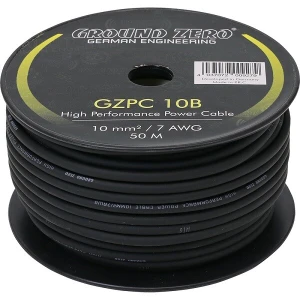 Tápkábel Ground Zero GZPC 10B, 1 méter, kiváló minőségű hangszóró kábel.
