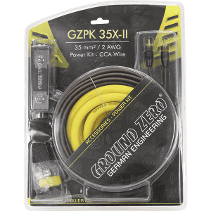 Power kábel Ground Zero GZPK 35X-II, 35 mm², 2 AWG, kiváló minőségű hangszóró kábel.