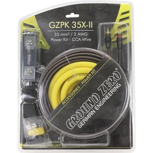 Power kábel Ground Zero GZPK 35X-II, 35 mm², 2 AWG, kiváló minőségű hangszóró kábel.