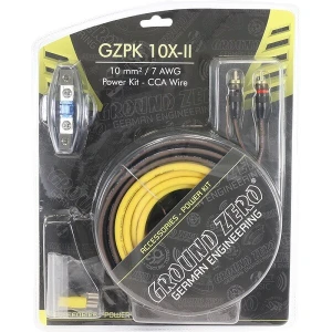 Tápkábel Ground Zero GZPK 10X-II, 10 mm², 7 AWG, erősítőhöz és autóhifihez.