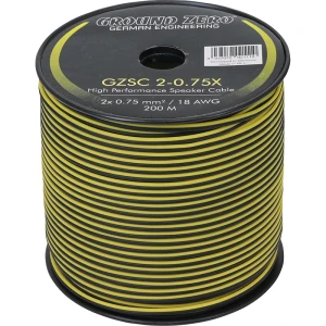 Ground Zero GZSC 2-0.75X hangszórókábel, 2 x 0.75 mm², 200 m hossz.