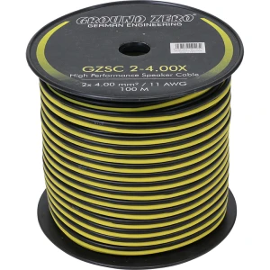 GZSC 2-4.00 hangszóró kábel, 2x4 mm², 100 m hosszban.