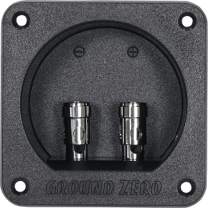 Csatlakozó terminál Ground Zero GZST 2S, hangszóró és hangfal csatlakoztatására.