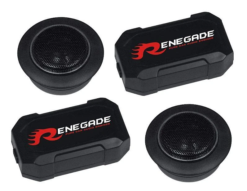 Magassugárzók Renegade RX6.2T autóhifi rendszerhez, kiváló hangminőség és tartósság.