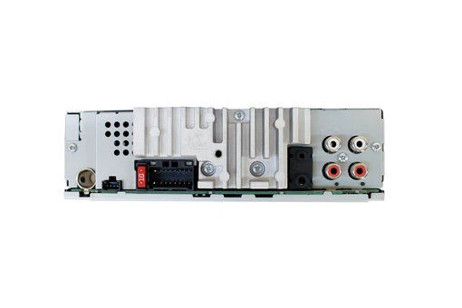 Pioneer SPH-10BT autórádió hátulnézet, hangszóró csatlakozásokkal.