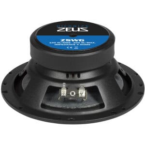 Hifonics ZS6.2E autóhangszóró, 6,5 hüvelykes mélynyomó, 100W RMS teljesítménnyel, kiváló hangminőség.