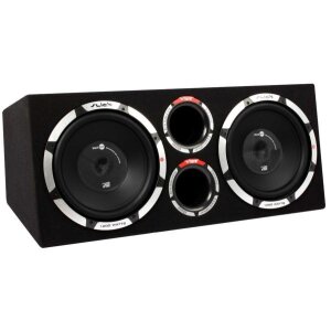 Aktív subwoofer Vibe SLICKCBR12TA-V0 házban, kiváló hangminőség és mély basszus a zenei élményhez.
