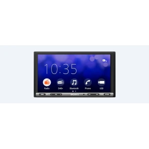 Autórádió Sony XAV-AX3250 érintőképernyővel, kiváló hangminőség és okostelefon integráció az autóban.