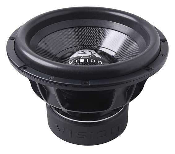 Magas teljesítményű subwoofer ESX VX15PRO, kiváló hangzás és mély basszus.