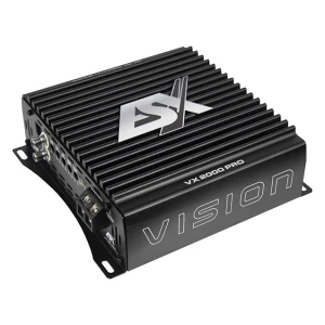 Autó erősítő ESX VX2000 PRO, kiváló hangminőség és teljesítmény. Ideális autóhifi rendszerhez, strap.