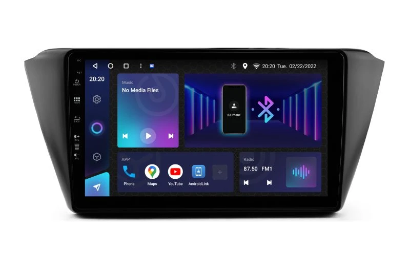 Autórádió Android Škoda Fabia Mk3, 9 hüvelykes érintőképernyő, 2GB RAM, 32GB tárhely, tökéletes autó.