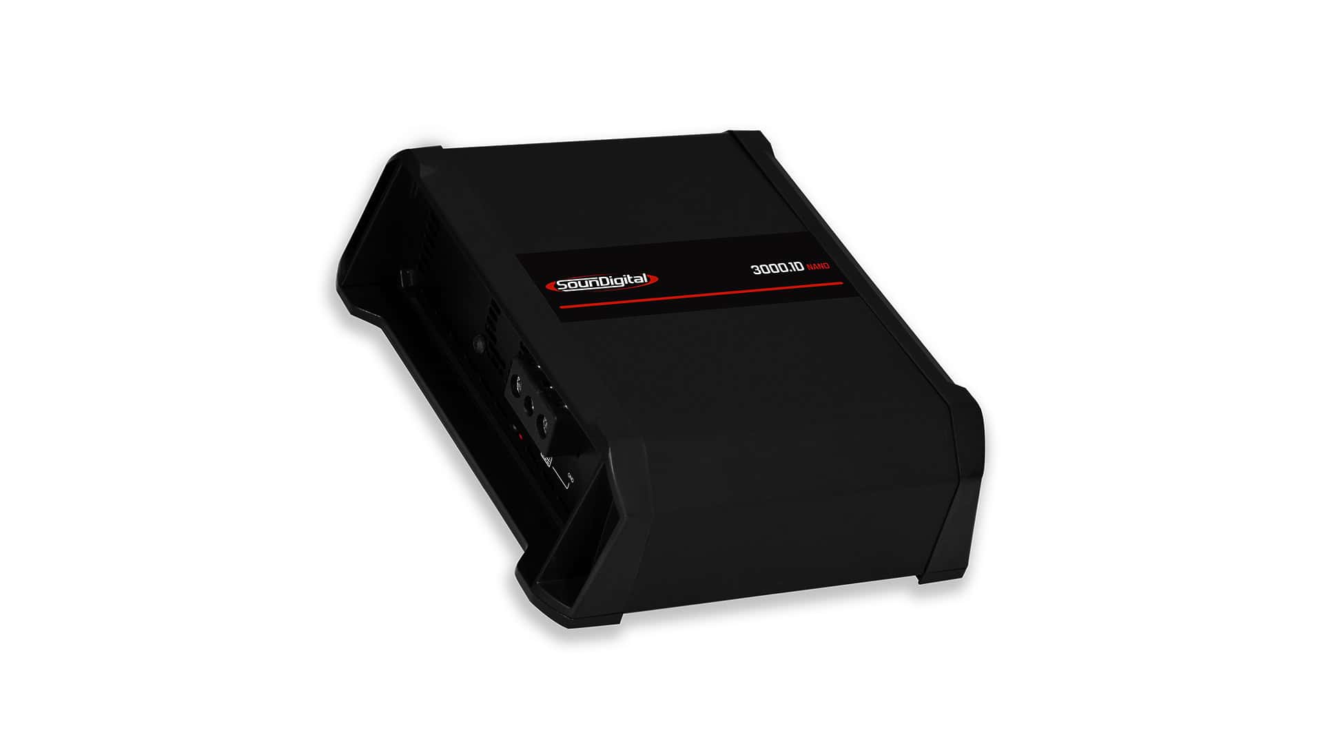 Erősítő Soundigital SD3000.1D NANO autóhoz, 1 ohm teljesítmény, kiváló hangminőség.