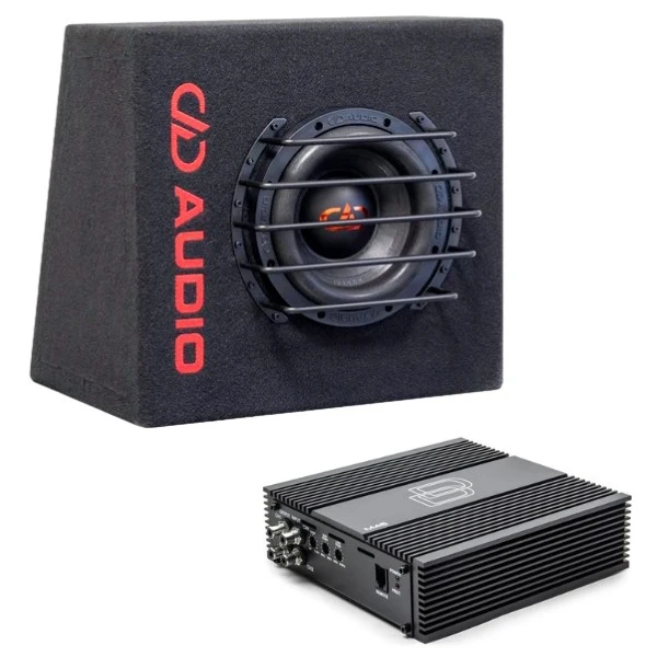 Autó erősítő Digital Designs M45 + Subwoofer házban Digital Designs LE-M608E-D2