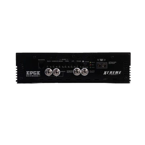 Autó erősítő Edge EDX5000.1D-E2, kiváló hangzás és teljesítmény autóhifi rendszerhez.