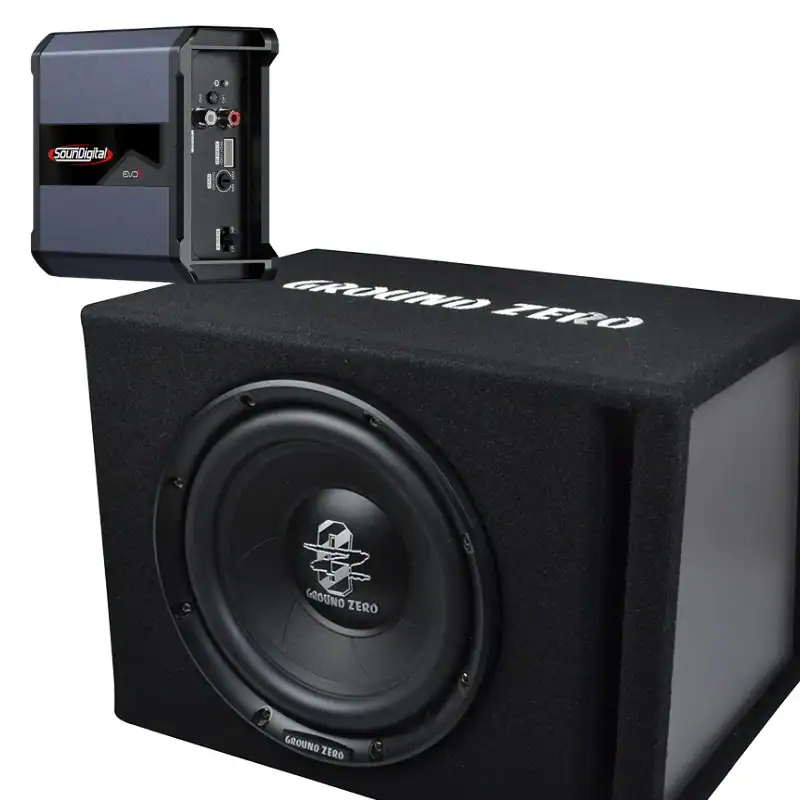 Basszus szett SounDigital SD400.2 EVO5.0 és Ground Zero GZIB 25BR.