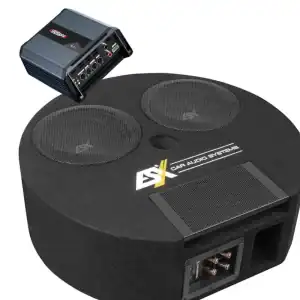 Basszus szett SounDigital SD800.1 EVO5.0 és ESX DBX800Q erősítőkkel, kiváló hangminőséghez és mély b.